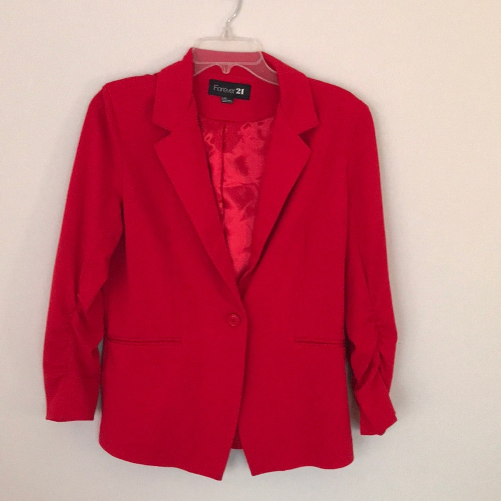 Forever 21 red blazer